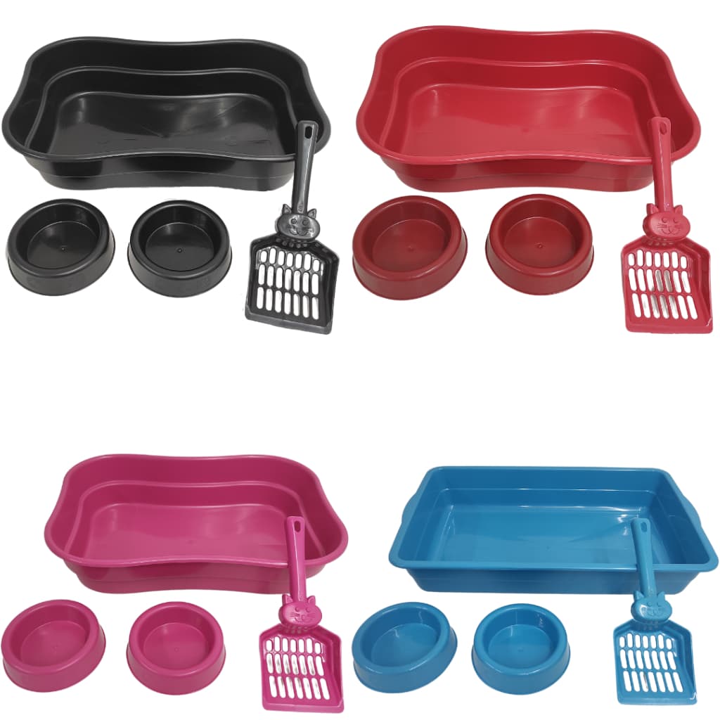 KIT Bandeja Higienica para Gatos 42 X 30 X 9 CM Otima Qualidade