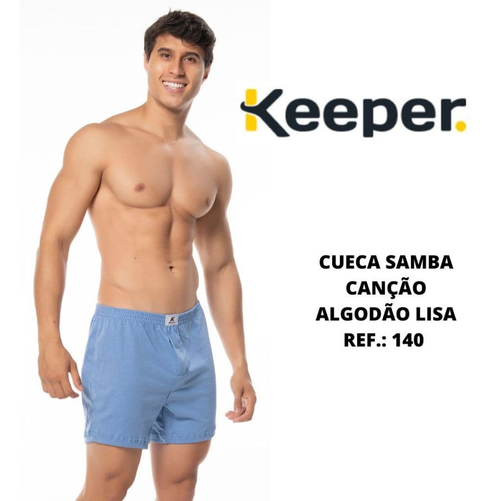 Cueca samba canção lisa algodão Keeper Ref.: 140