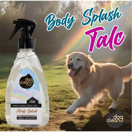 Perfume Body Splash para Cachorro Talc 500ml Dog Clean