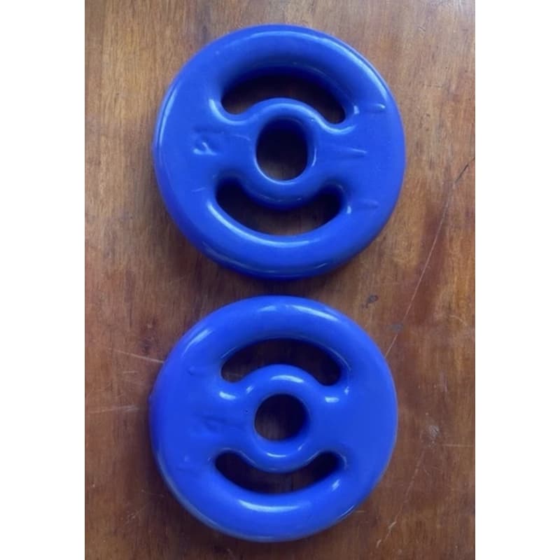 kit par de Anilhas roxa 1kg - 2kg total