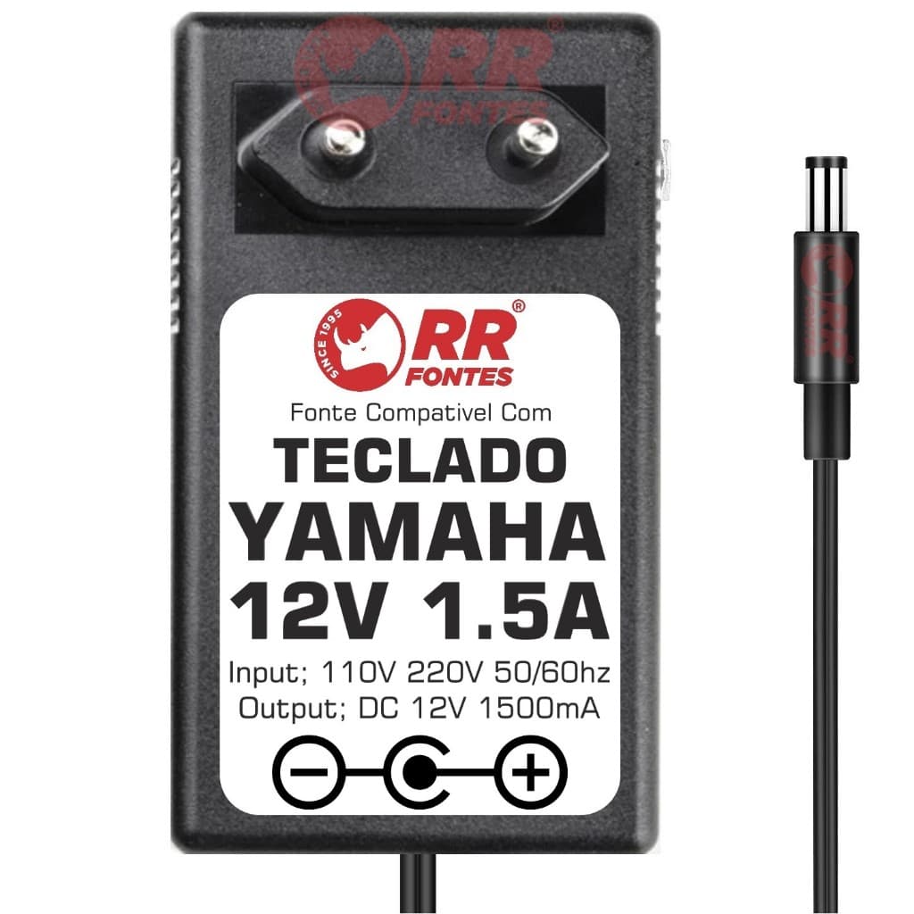 Fonte Carregador 12v Para Yamaha Piano Digital P95