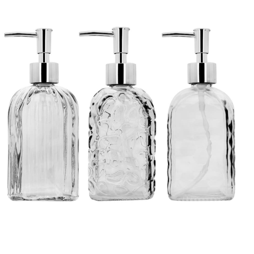 Saboneteira,  Dispensador álcool em gel, 350ml, vidro,bancada organizada
