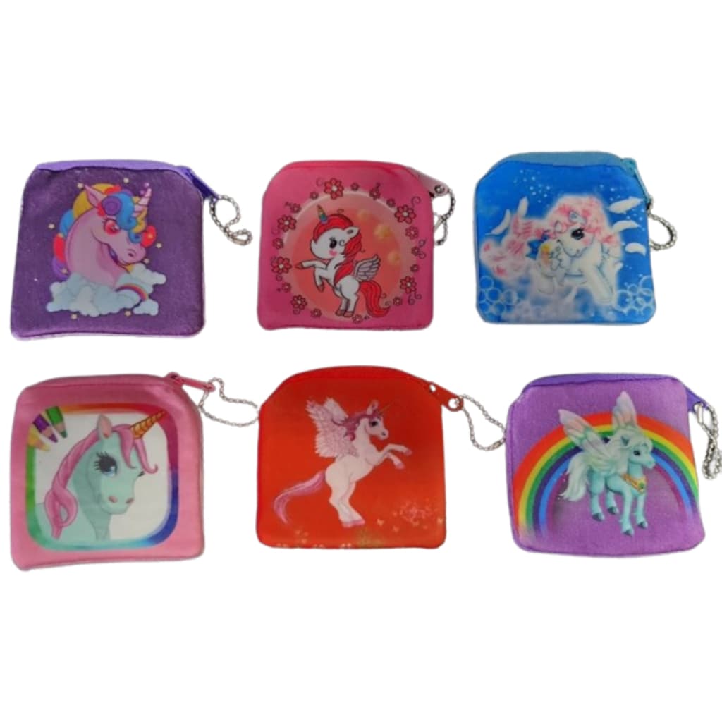 Porta Moeda Bolsa Chaveiro Lembrancinha Infantil Unicornio