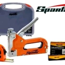 Grampeador Manual Profissional com Ajuste de Pressão com Maleta + Trena 2m + 500 Grampos 8mm inclusos.