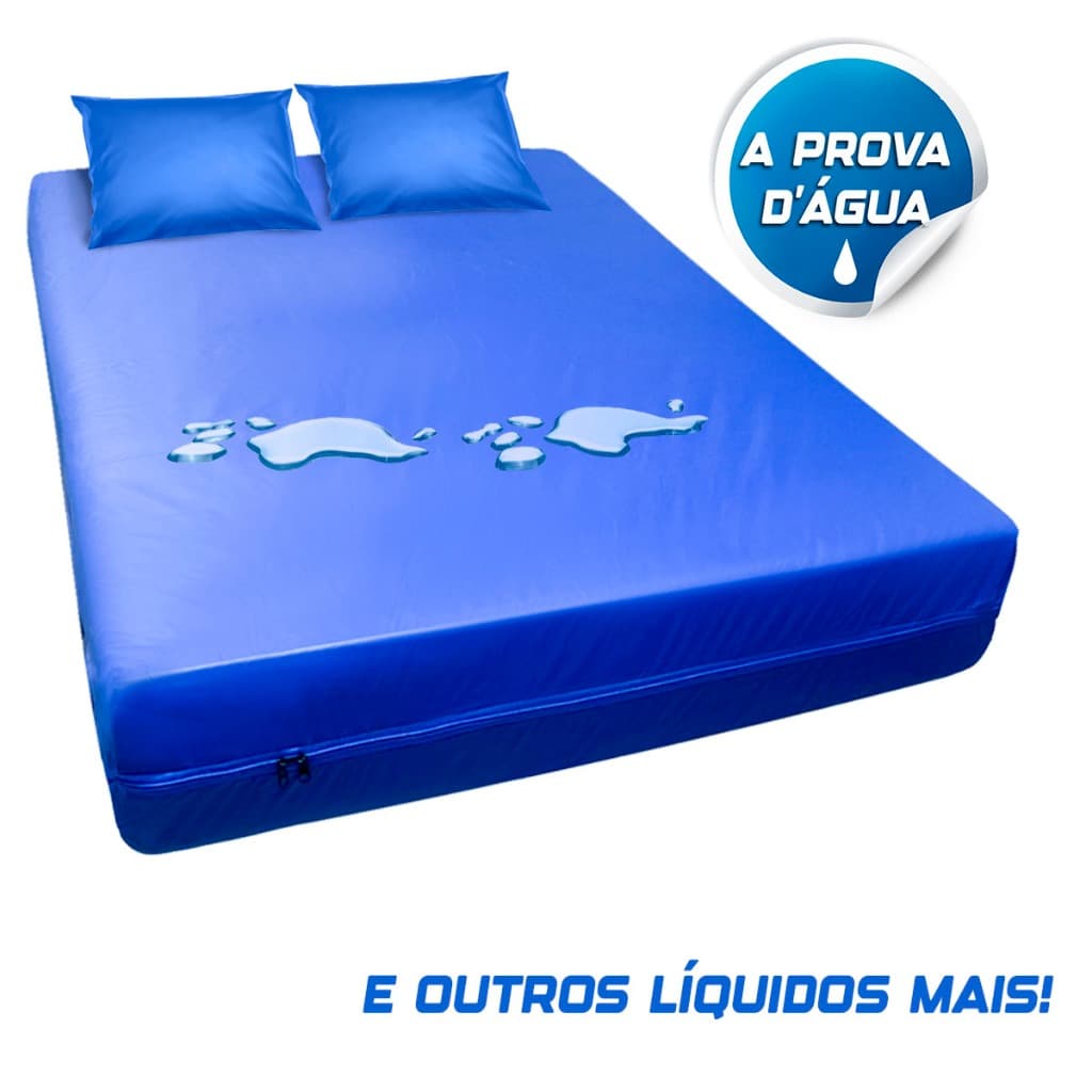 Capa Colchão Casal + 2 Capa Travesseiro Hospitalar Napa Premium