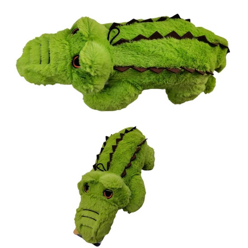 Jacaré de brinquedo pelucia super fofo para Pet Caes Cachorro 46 cm