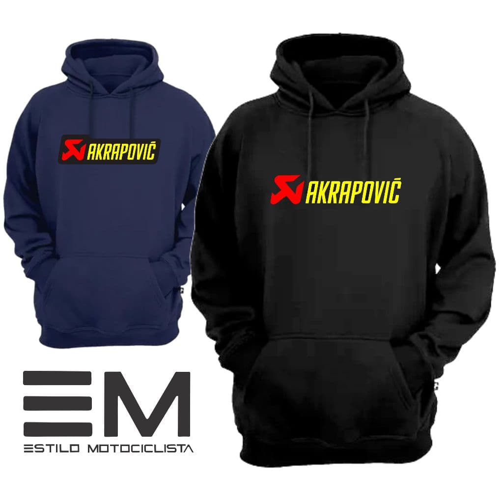 Blusa moletom Akrapovic Moto escapamento casaco canguru com bolso e capuz masculino e feminino.