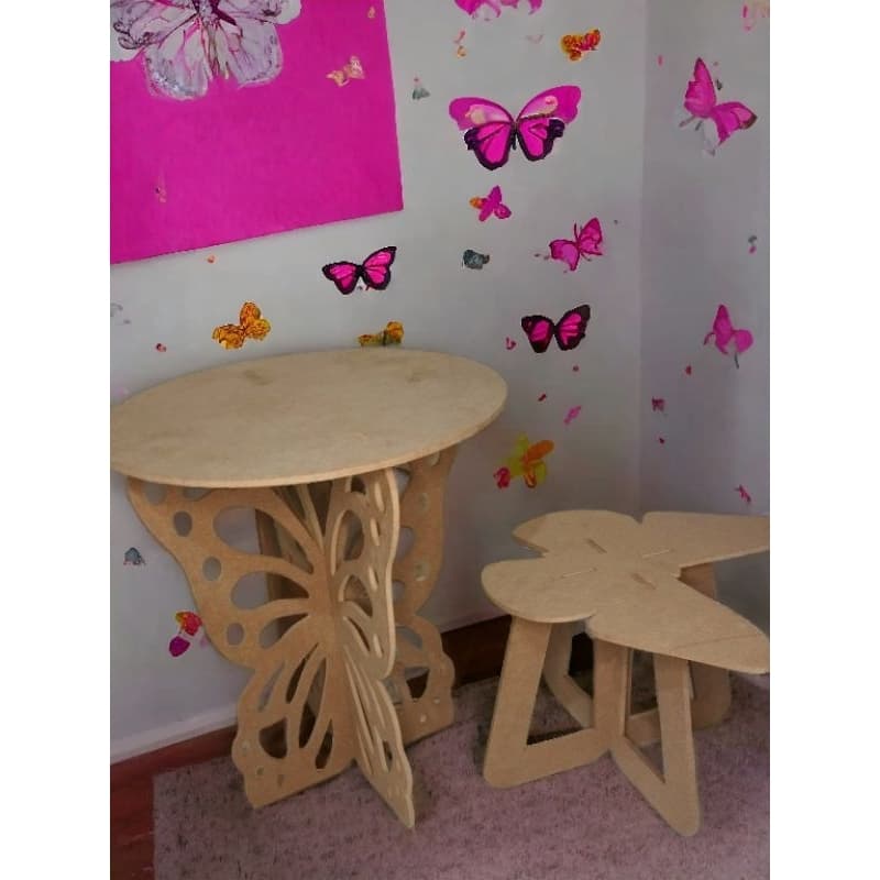 mesinha infantil MDF cru
