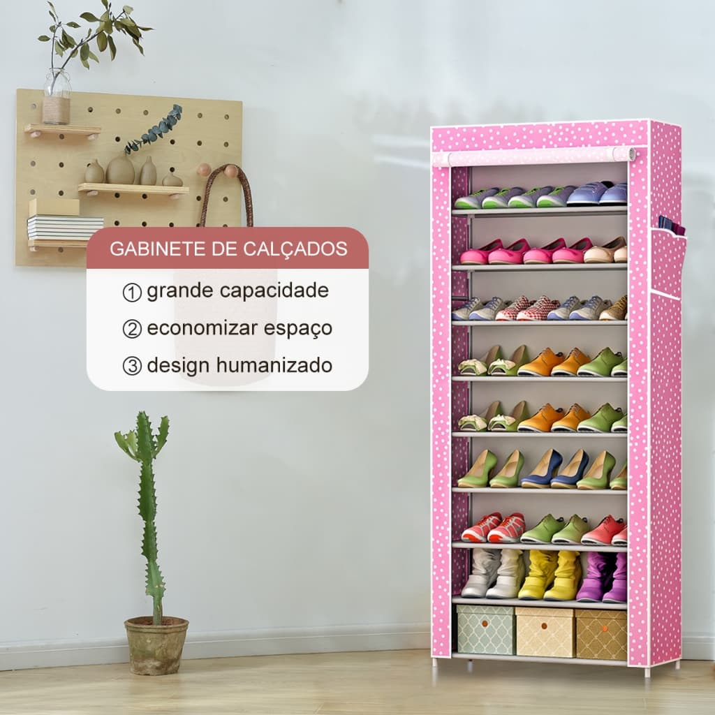 Sapateira com 9 Prateleiras para Organizar Calçados e Objetos