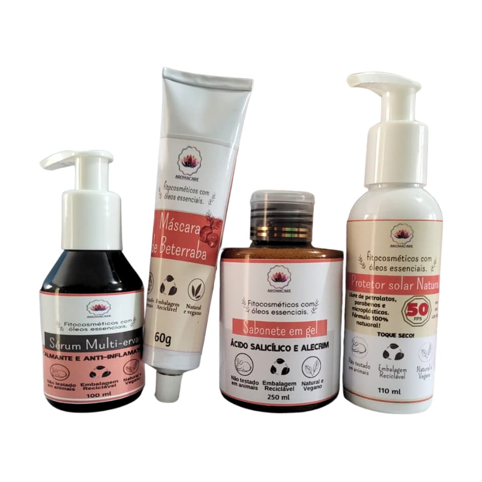 KIT PELE OLEOSA E COM ACNE AROMACARE