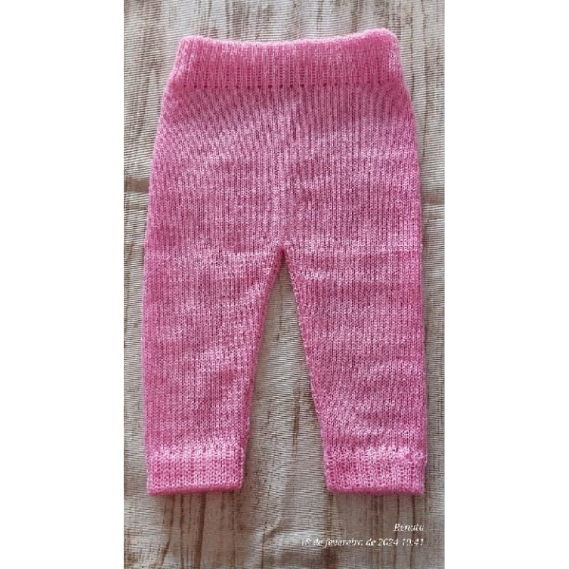 CALÇA PARA RN A 2 MESES, TRABALHO ARTESANAL, TRICÔ À MÁQUINA