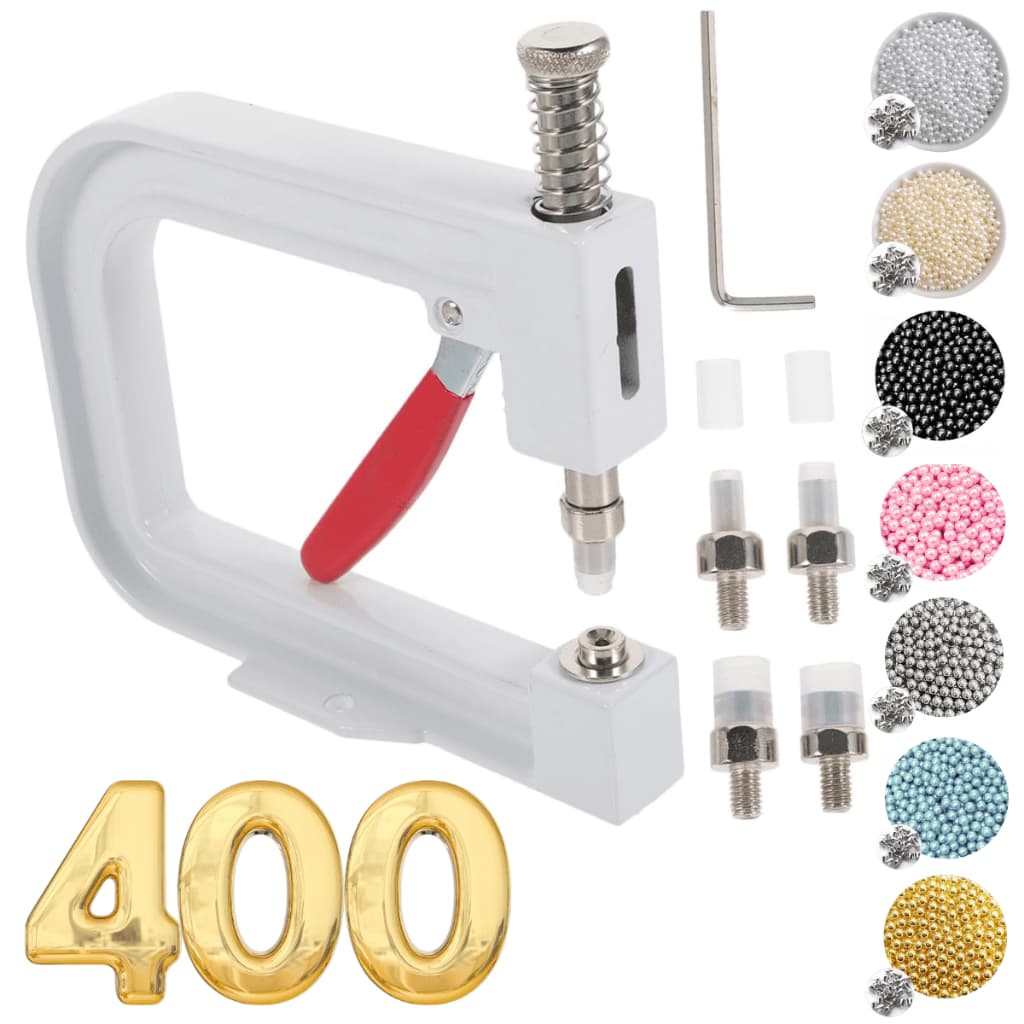 Maquina Aplicar Pérolas 5 Matriz + 400 Perolas E 400 Rebites