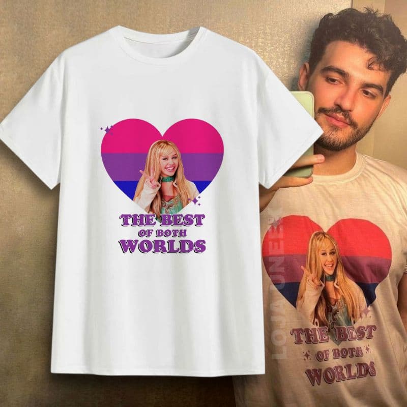 Camiseta The Best of Both Worlds Jão Bandeira BI 100% Poliéster