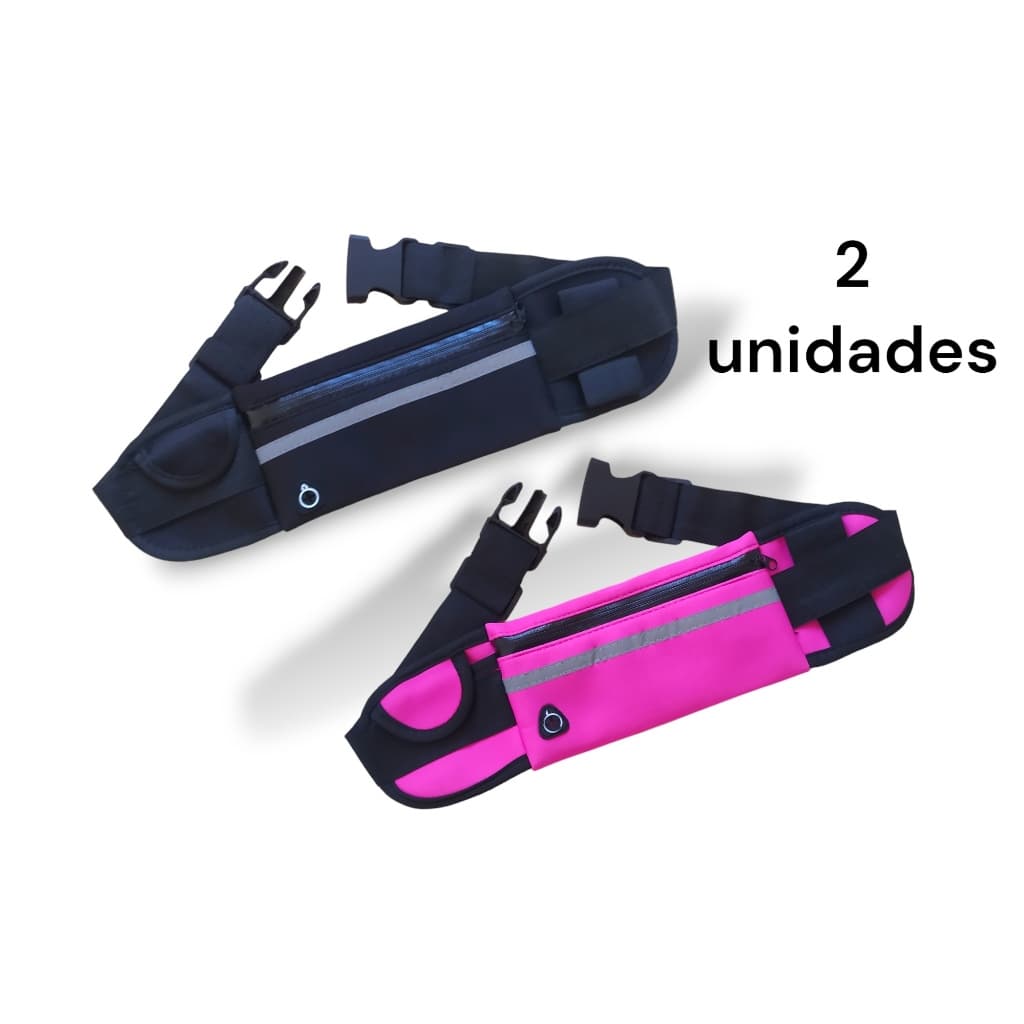 KIT 2 Pochetes de Corrida Doleira Bolsa Cintura Impermeável Caminhada