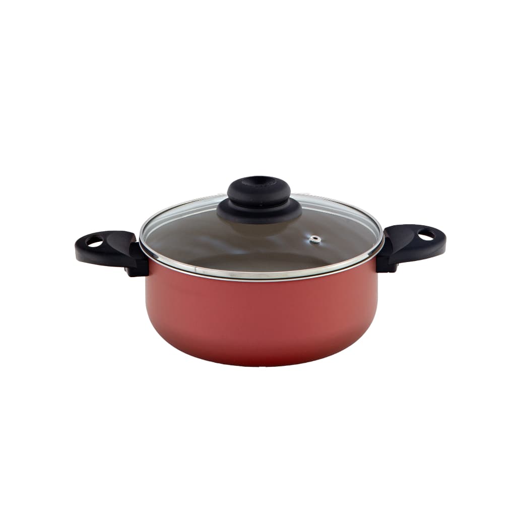 Caçarola Antiaderente Com Tampa Vidro 18 cm Panela Pequenos Defeitos cozinha barato promoção oferta