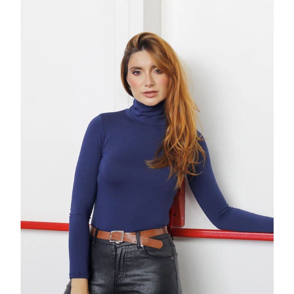 Blusa Feminina Gola Alta Cacharrel viscolycra