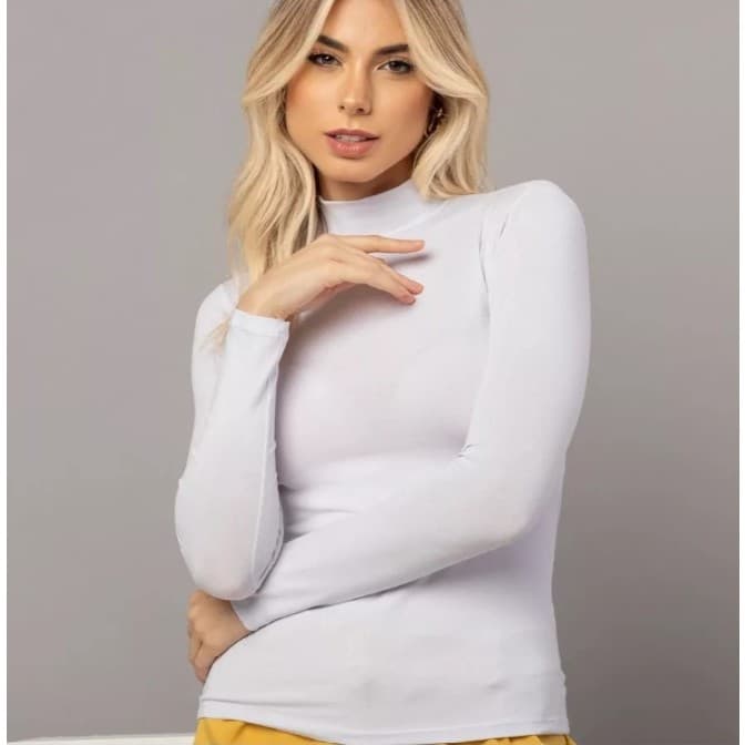 Blusa Feminina viscolycra Cacharrel Gola Alta