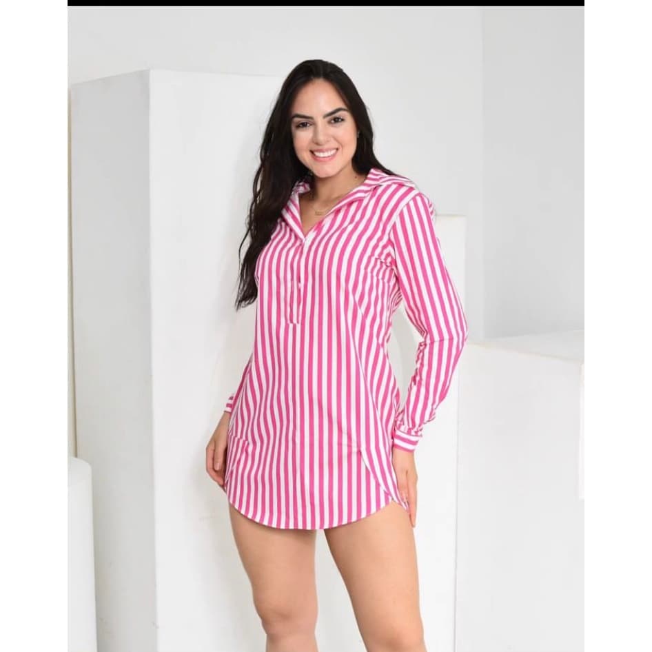 CAMISÃO TRICOLINE COM BOTAO
