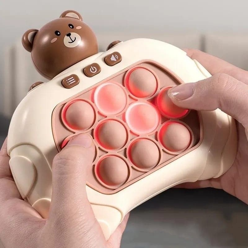 pop it eletronico Brinquedo de alívio grande do estresse, LANÇAMENTO 2024 urso marrom
