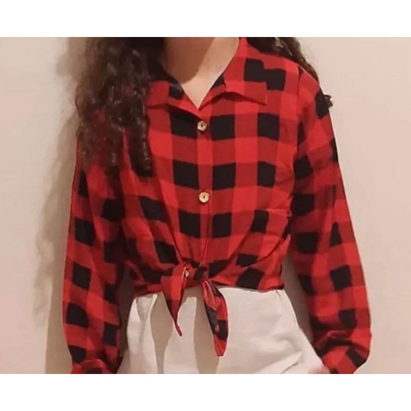 Camisa xadrez infantil menina ótima para festa junina TAM . 2 ao 16