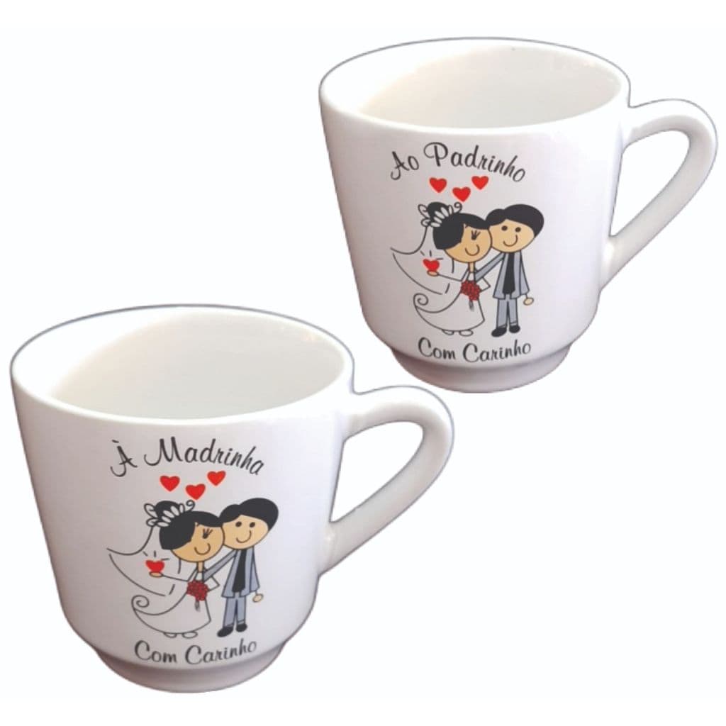 kit 20 canecas para padrinhos de casamento, lembrancinhas de casamento caneca com noivinho