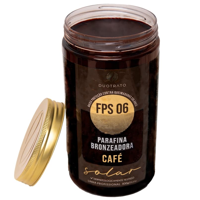 Parafina Bronzeadora Duotrato Café 830g FPS 06