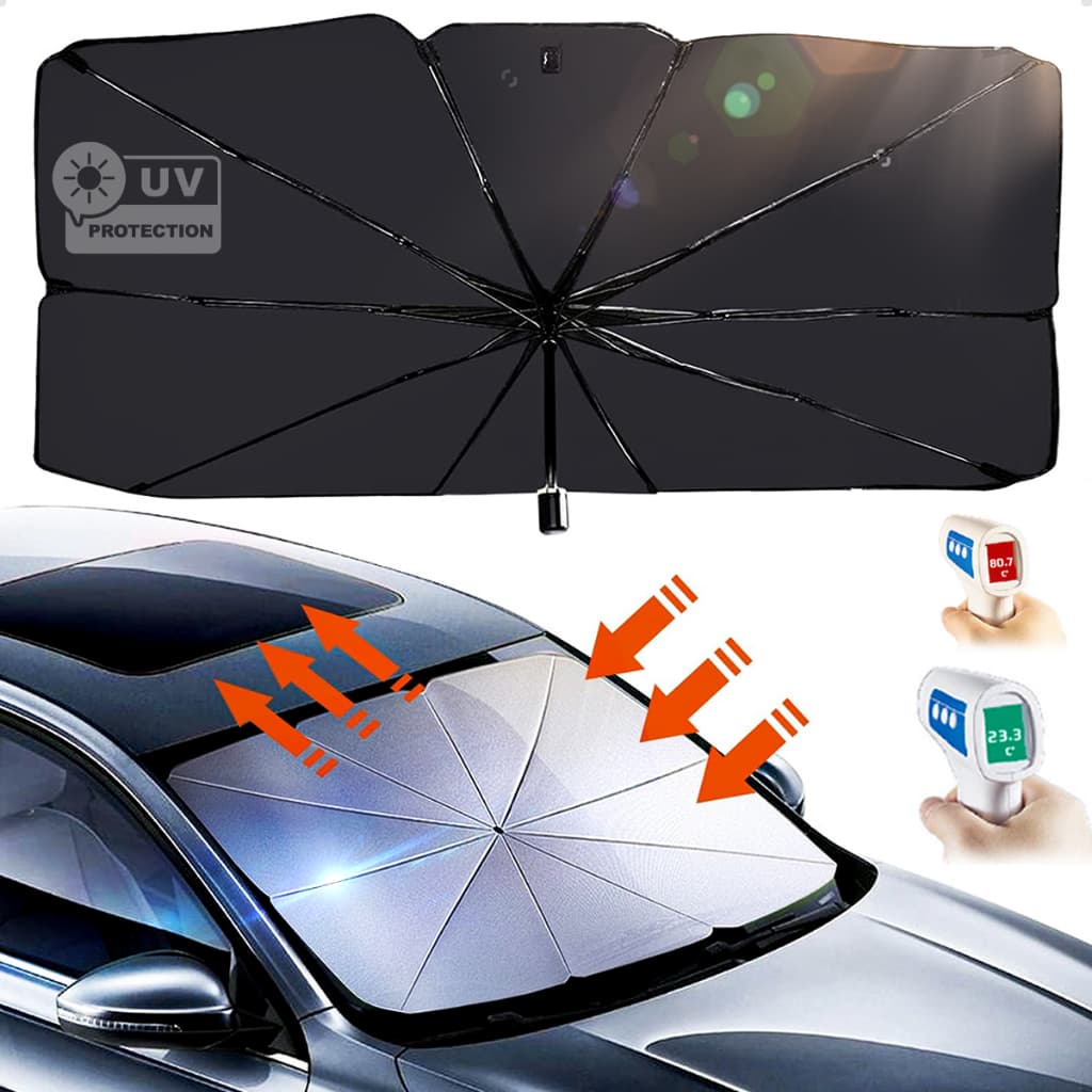 Protetor Solar Carro Para-brisa Quebra-sol Retrátil Com Uv