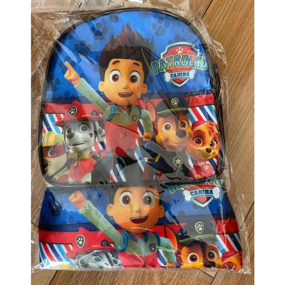Kit Lancheira + Estojo Meninos Para Menino Criança Desenho Animado Infantil Mochila Mochilinha Escolar Escola