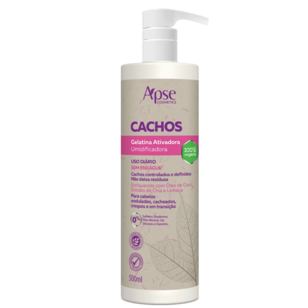 Gelatina Ativadora E Umidificadora De Cachos 500ml - Apse
