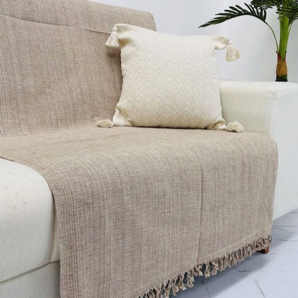 Manta Grande Mesclado para Sofá e Cama Decorativa, Tipo Capa 100% algodão
