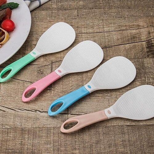 Colher De Arroz Gohan De Plástico Cabo Reforçado Utensílio de cozinha  espatulas colher pegador