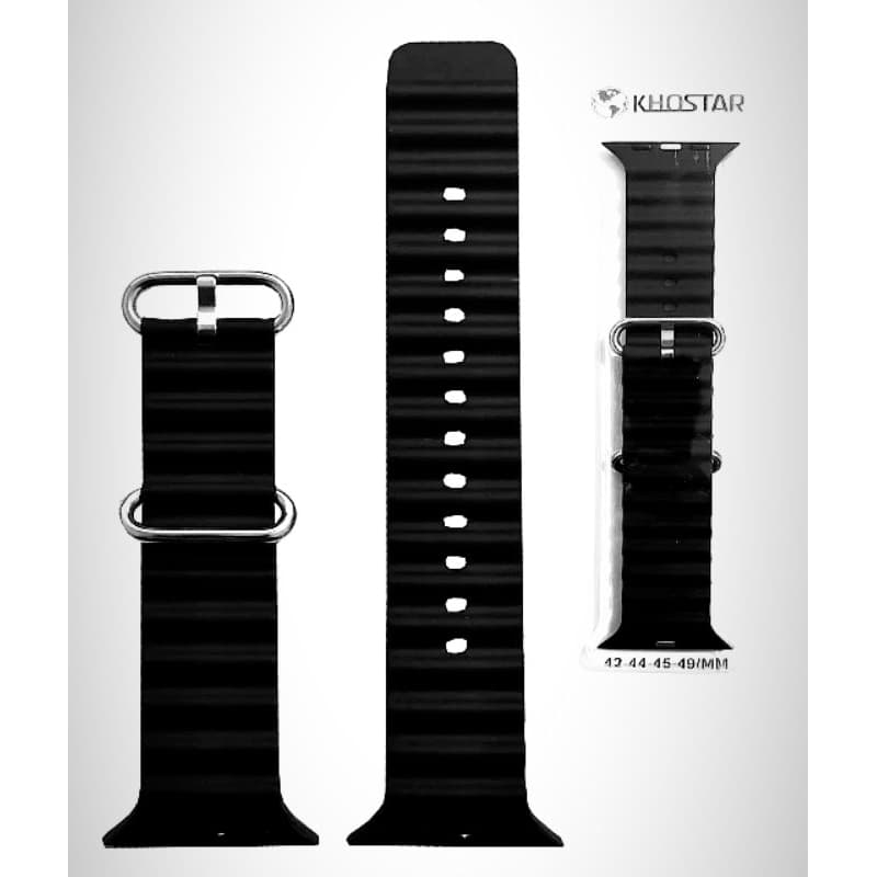Pulseira de Silicone Oceânica para Smartwatch T800,T900,KD99,W68,Apple Watch,S100,S9,Hw69