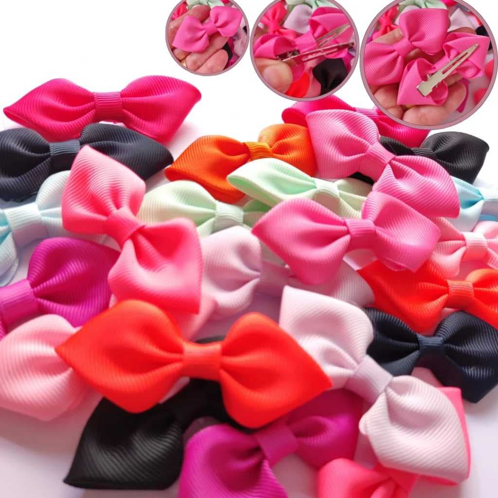 KIT LAÇO TULIPA no bico de pato, laços de cabelo infantil de menina PAR DE LAÇOS, LACINHOS.