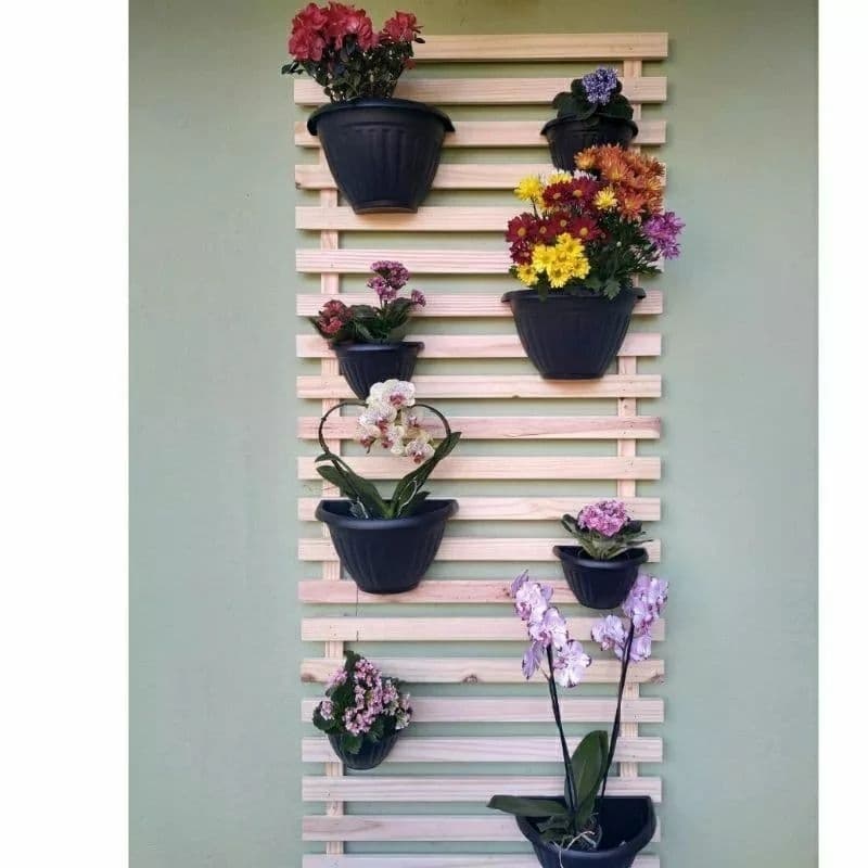 1 painel vertical treliça para 60 × 60 Jardim suspenso floreira apartamento ou casa