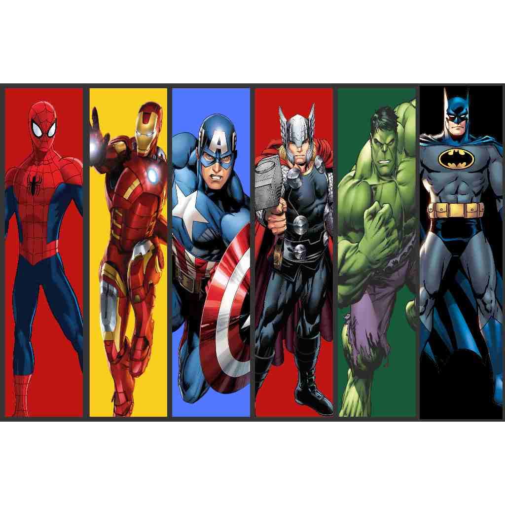Painel festa decorativo heróis  super vingadores liga justiça