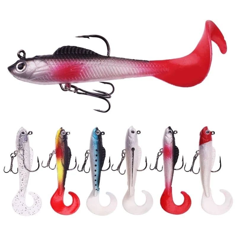 isca artificial jig soft lure 7,5cm 11g silicone