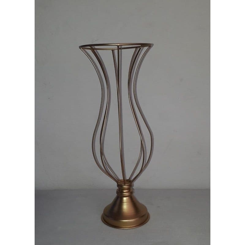1 vaso 35 cm no aramado para pedraria ou borda com pérolas