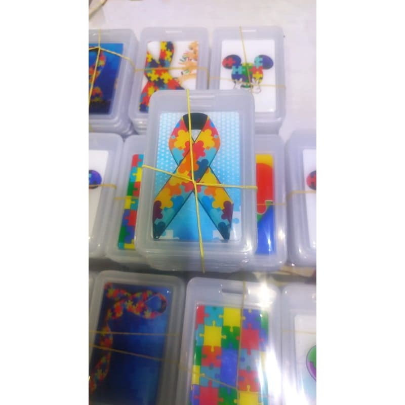 12 peças de porta crachá