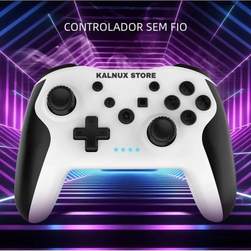 Controle Gamepad Joystick sem fio bluetooth controle compatível com Nintendo Switch, PS3, Android, Smart TV  Gamepad