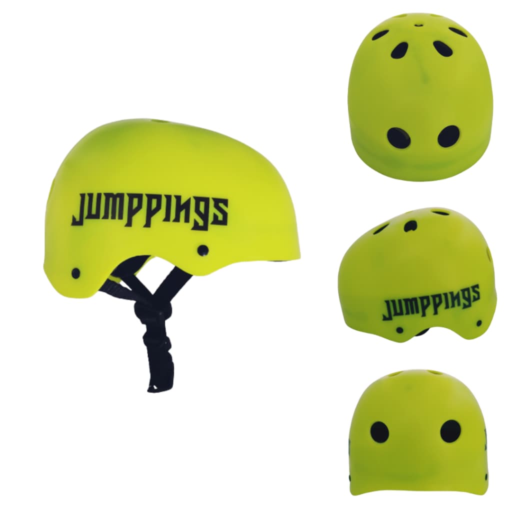 Capacete Esportivo - Amarelo Fluorescente - Bike Patins Skate Patinete- Jumppings