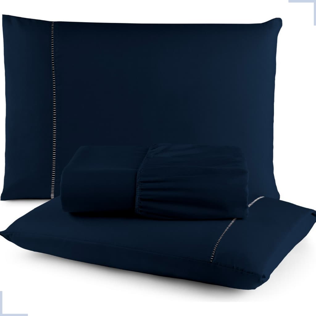 JOGO DE LENÇOL CAMA SOLTEIRO 1,88M X 0,88M X 20 CM BOX TECIDO PERCAL 400 FIOS TOQUE SUÁVE