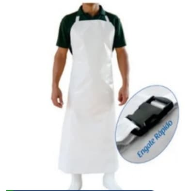 AVENTAL PVC FORRADO BRANCO OU PRETO CA28303 BRASCAMP