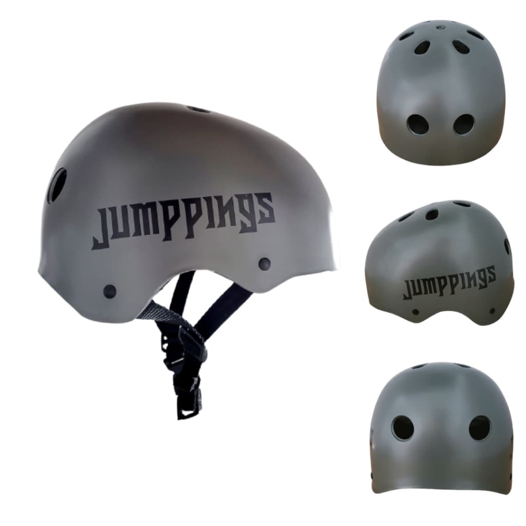 Capacete - Cinza - Bike Skate Patins Patinete- Jumppings