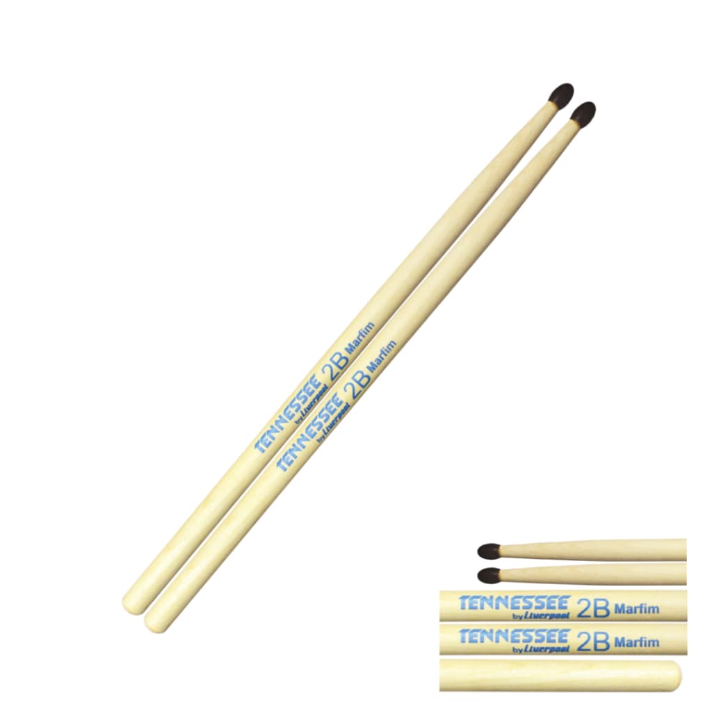 Baqueta Liverpool Tennessee Marfim 1 Par Ponta de Nylon