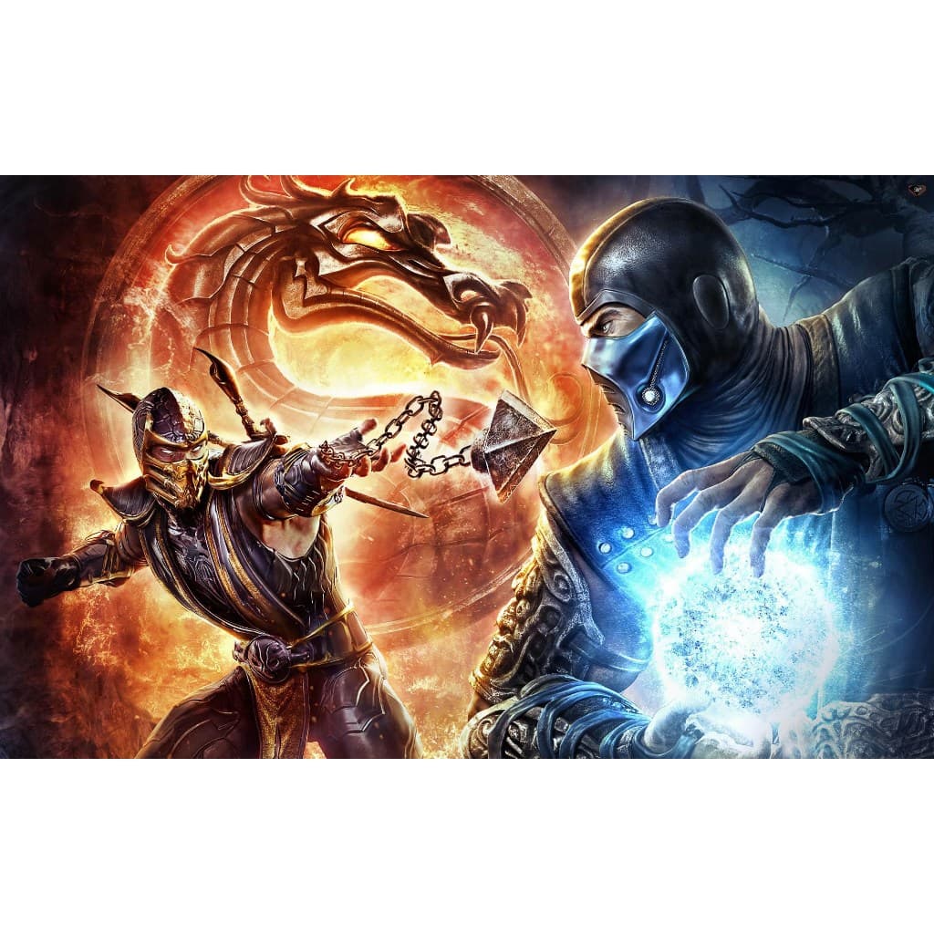 Painel festa decorativo so um bolinho Mk mortal kombat street figther king