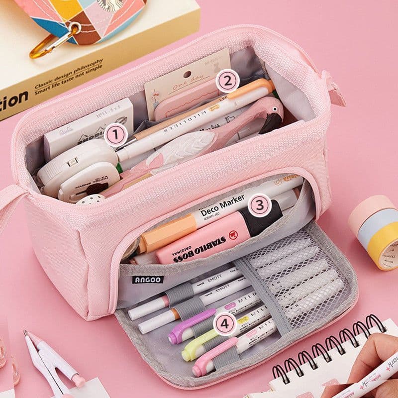 Estojo De Lápis Multifuncional Bolsa De Armazenamento Organizador Papelaria Escolar/Estojo Escolar