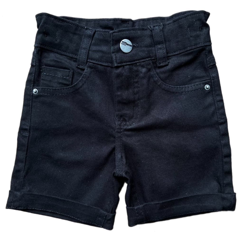 Bermuda Menino Bebe Color Preto Tam. P/M/G 1 AO 8ANOS