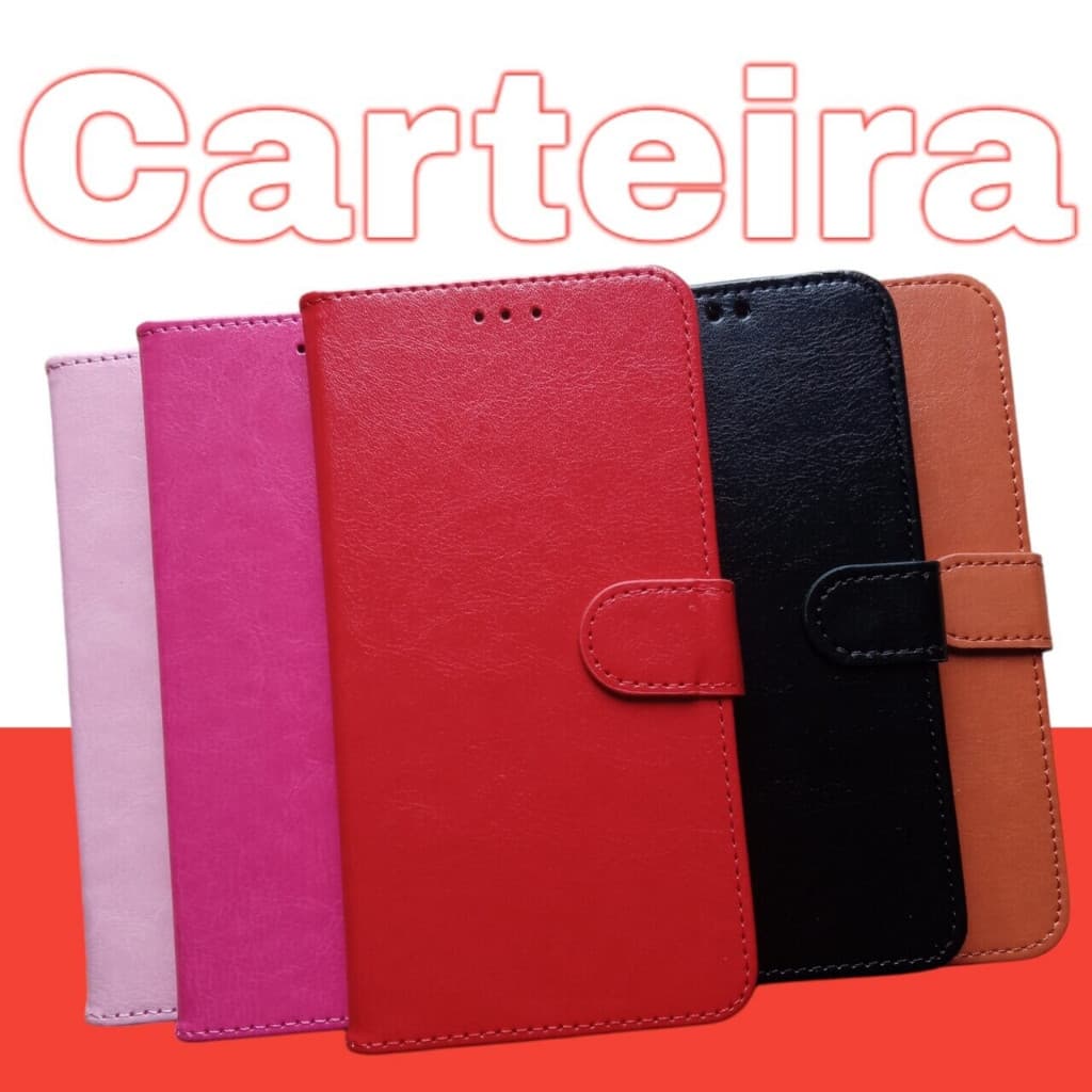 Capinha carteira para Motorola Moto E6 Plus Xt2025 Antishock Impacto