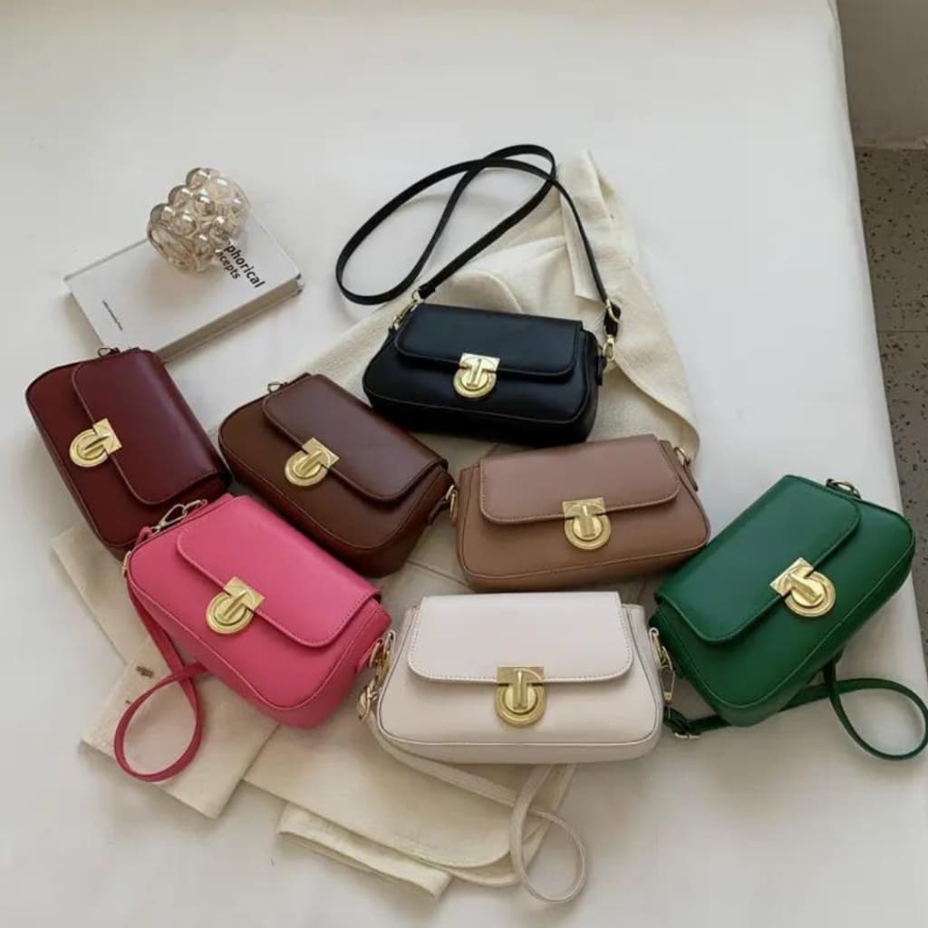 Bolsa Feminina Tiracolo Transversal Luxuosa Estilo Vintage Petra