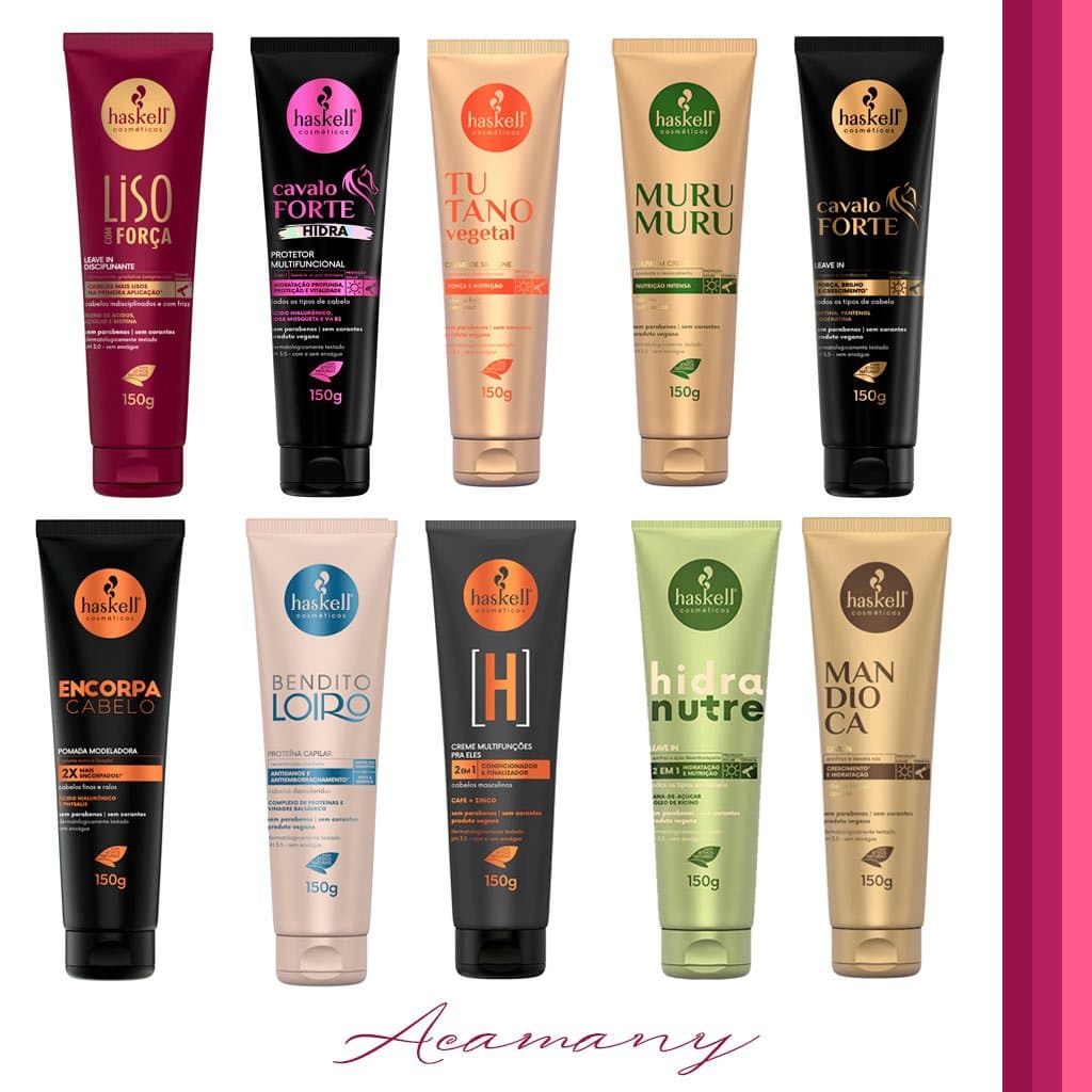 Leave In Creme de Pentear 150g Haskell - Você escolhe!